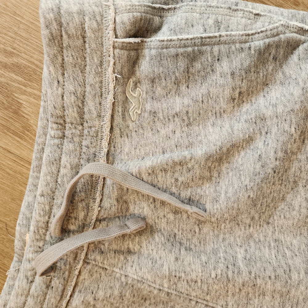 Hollister Heathered Gray Joggers Sweatpants Size Mens Large EUC - Picture 2 of 5